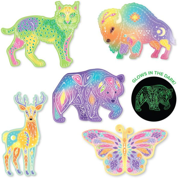 Yosemite Wildlife Glow In The Dark Watercolor Art