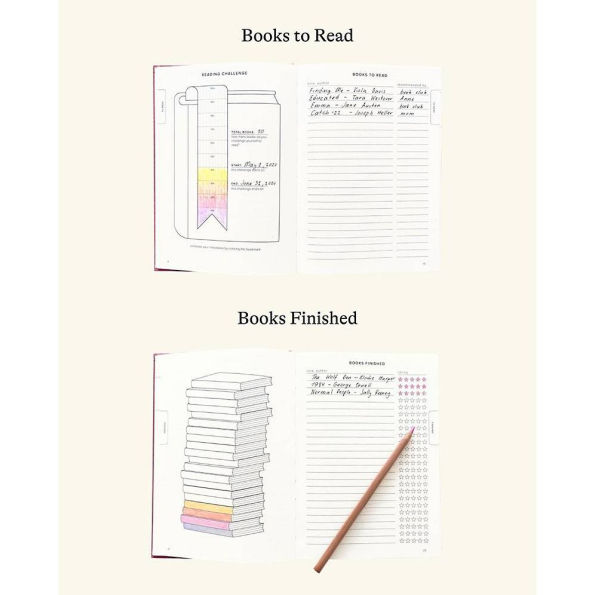 Burgundy Reading Journal