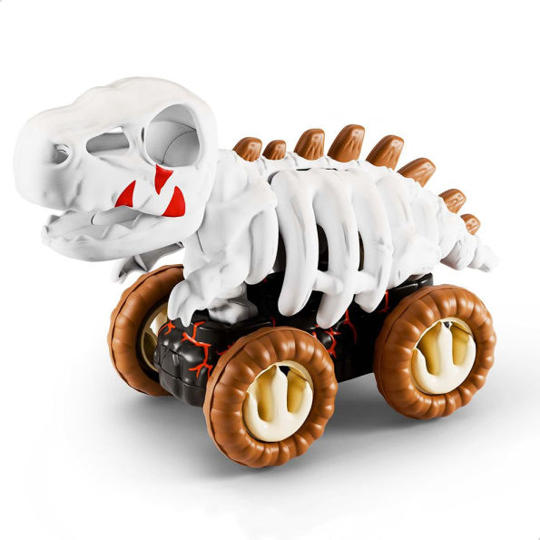Skeleton Dino Dasher Pull Back Truck - Trex