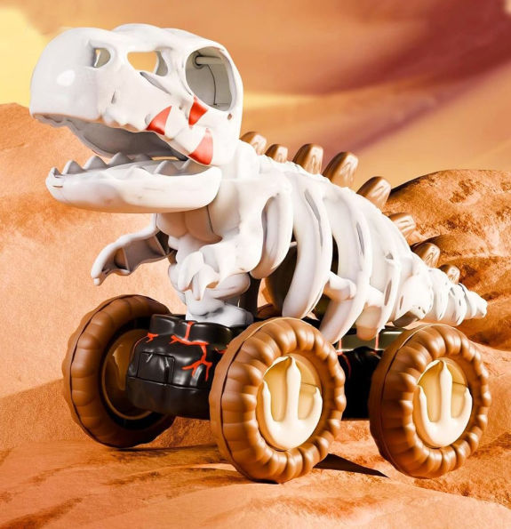 Skeleton Dino Dasher Pull Back Truck - Trex