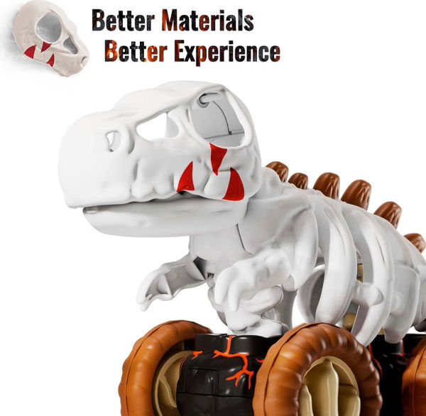 Skeleton Dino Dasher Pull Back Truck - Trex