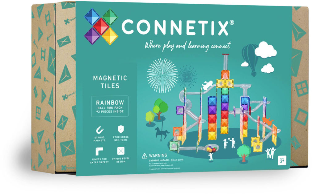 Rainbow Ball Run Pack 92 pc by Connetix | Barnes & Noble®