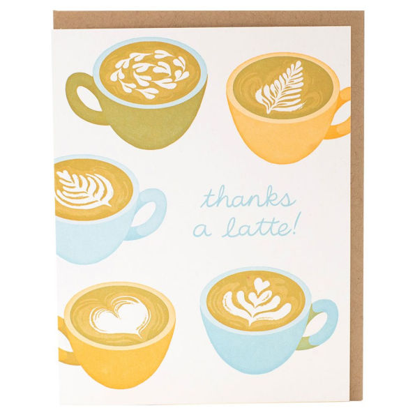 Thanks a Latte Greeting Card