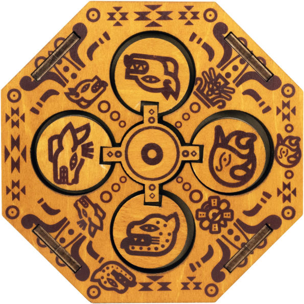 True Genius Aztec Family Chest Wooden Brainteaser Puzzle