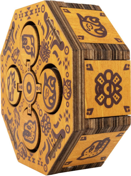 True Genius Aztec Family Chest Wooden Brainteaser Puzzle