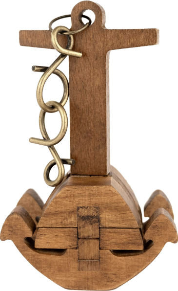 True Genius Chain & Anchor Wooden Brainteaser Puzzle