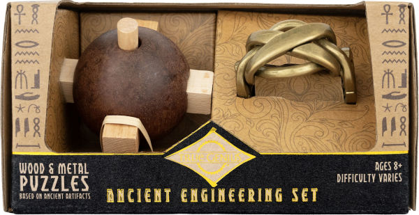 True Genius Ancient Engineer Wooden Brainteaser Puzzle