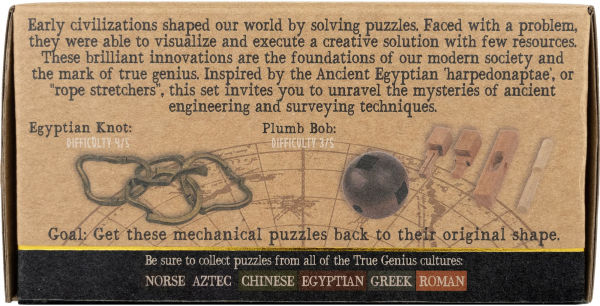 True Genius Ancient Engineer Wooden Brainteaser Puzzle