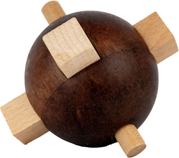 True Genius Ancient Engineer Wooden Brainteaser Puzzle