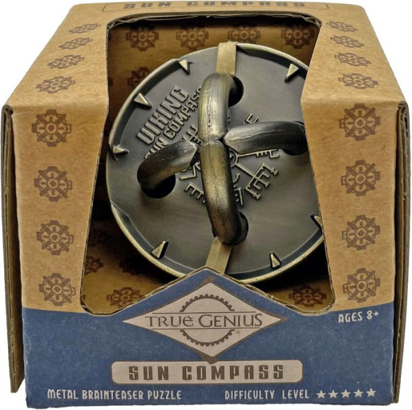 True Genius Sun Compass Wooden Brainteaser Puzzle