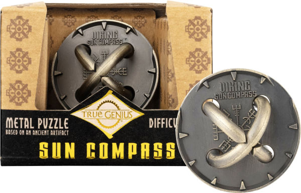 True Genius Sun Compass Wooden Brainteaser Puzzle