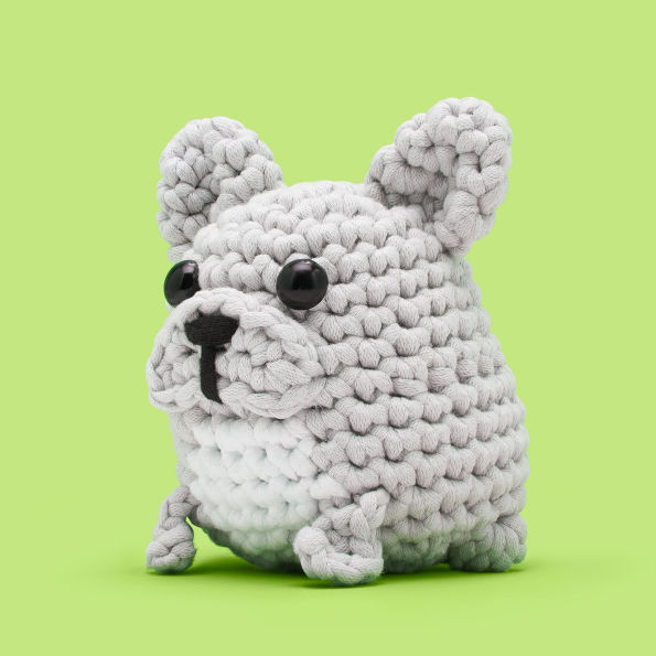 Hugo the French Bulldog Learn to Crochet kit