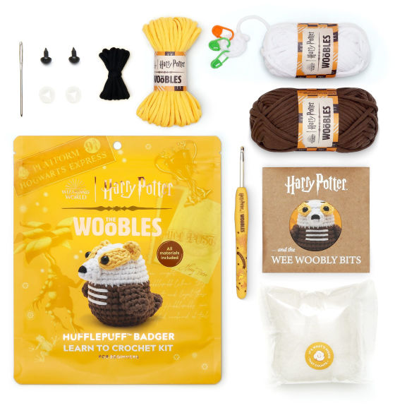 Hufflepuff Badger Beginner Crochet Kit - The Woobles