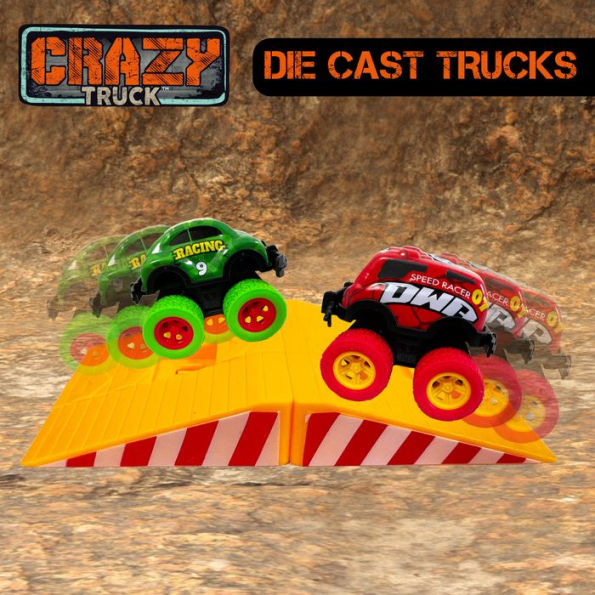 Die Cast Pull Back Trucks 10pc Set