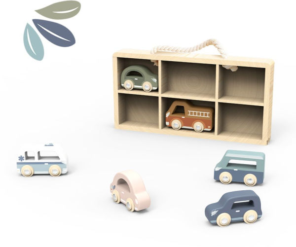Toy Car Display Case w/6 cars