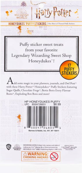 Harry Potter Honeydukes Puffy Sticker Sheet