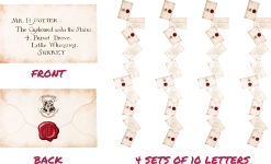 Alternative view 18 of Harry Potter Floating Hogwarts Acceptance Letters