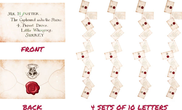 Harry Potter Floating Hogwarts Acceptance Letters