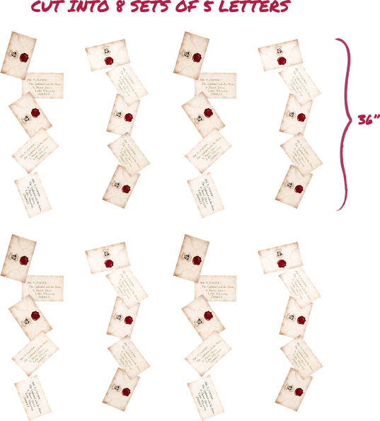 Harry Potter Floating Hogwarts Acceptance Letters