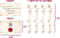 Alternative view 3 of Harry Potter Floating Hogwarts Acceptance Letters