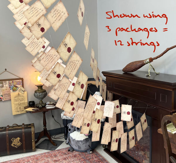 Harry Potter Floating Hogwarts Acceptance Letters