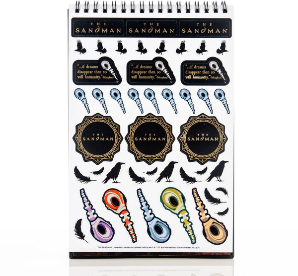 The Sandman Steno, Sticker Sheet and Bookmark Gift Set