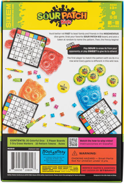 SIXEM Sour Patch Kids Dice Game by Martin N. Andersen