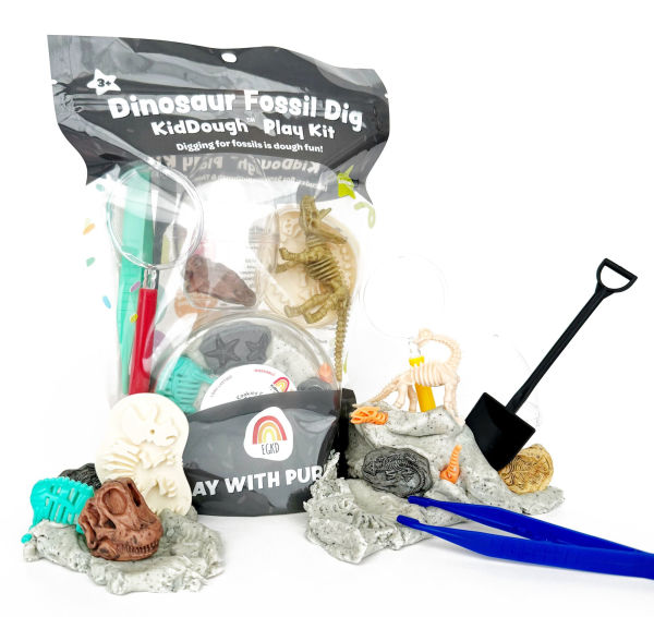 Dinosaur Fossil Dig KidDough Play Kit