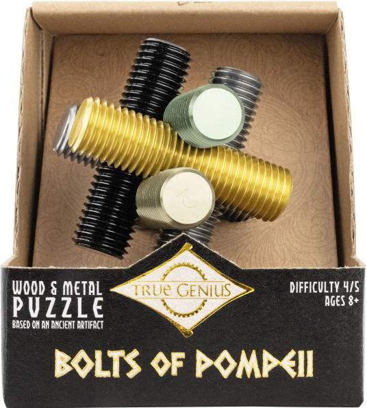 True Genius Metal - Bolts of Pompei Brainteaser Puzzle