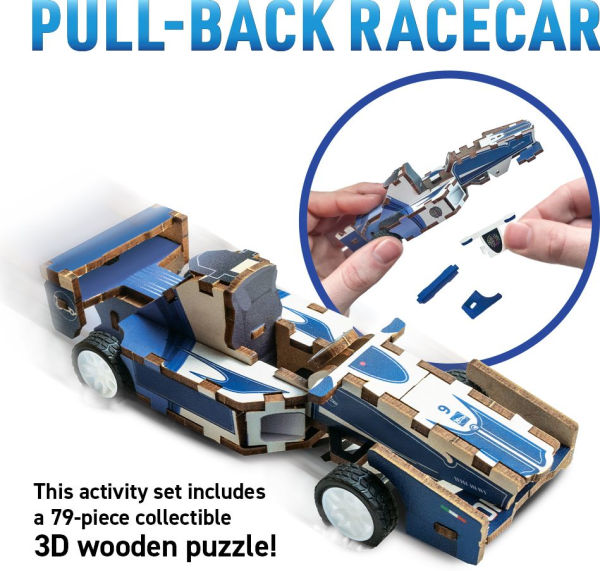 VR Transportation with VR Goggles for 20 + VR experiencs, DK Book and 3D wooden racecar puzzle