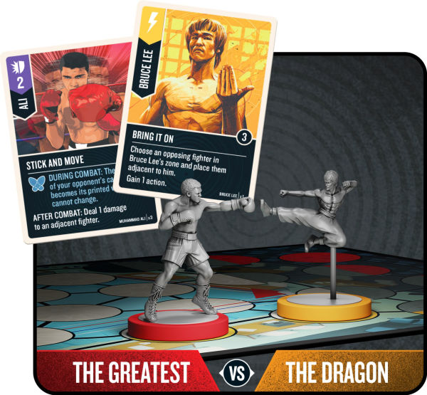 Unmatched Muhammad Ali vs. Bruce Lee by Restoration Games