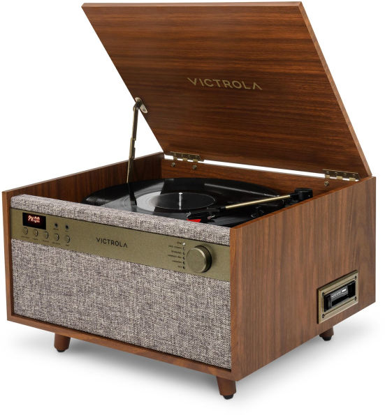 Victrola Century 6-in-1 Music Center - Walnut