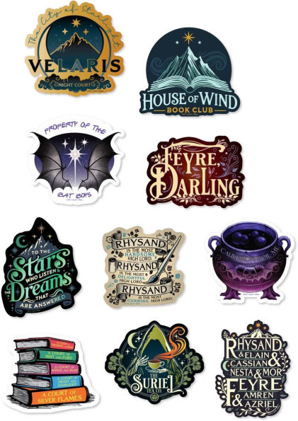 Court of Thorns and Roses Night Court Decal Pack ACOTAR