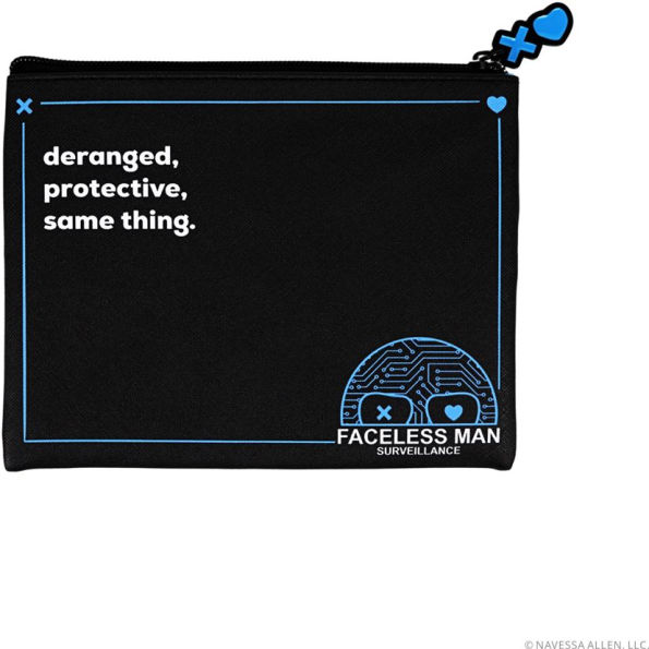 Lights Out Faceless Man Surveillance Pencil Pouch