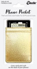 Alternative view 2 of Gold Faux Leather Phone Pocket