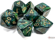 Title: Scarab Jade/gold 7 Die Set Polyhedral