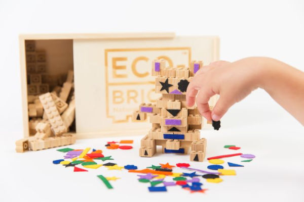 Once Kids Eco-bricks Bamboo 90pcs + felt