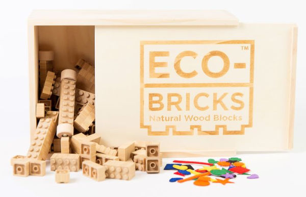 Once Kids Eco-bricks Bamboo 90pcs + felt