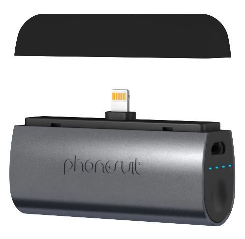 Phonesuit PS-MICRO2-C2-BLK Flex XT Pocket Charger for iPhone - Black