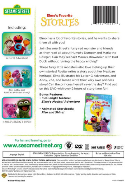 Sesame Street: Elmo's Favorite Stories