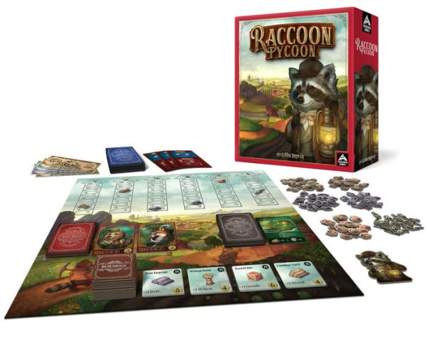  Raccoon Tycoon - Gateway Strategy Board Game for Adults and  Family, Fast, Fun, Economic and Set-Collecting Competitive Game, 2-5  Players, Ages 8 and Up, 60-90 Minutes