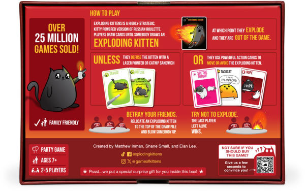 Exploding Kittens Original by Matthew Inman, Elan Lee and Shane Small