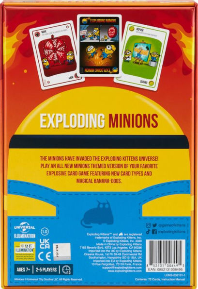 Exploding Minions Party Game by Exploding Kittens 