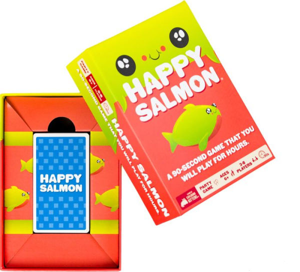 Exploding Kittens Happy Salmon Family-Friendly Party - Card Games for  Adults, Teens & Kids