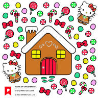 Title: Hello Kitty House Of Gingerbread Stickers