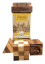 True Genius Puzzle Capsule - Set of 3 Wooden Brainteaser Puzzles