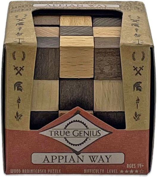 True Genius Appian Way Puzzle Wooden Brainteaser Puzzle