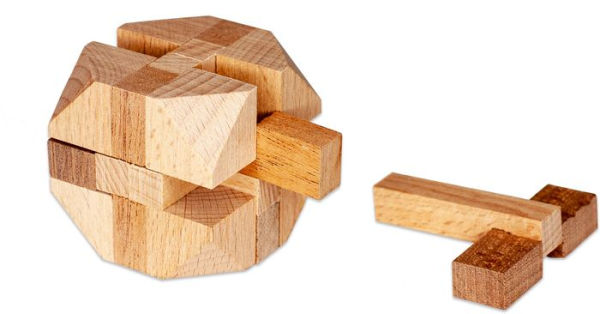 True Genius Mosaic Tile Puzzle Wooden Brainteaser Puzzle