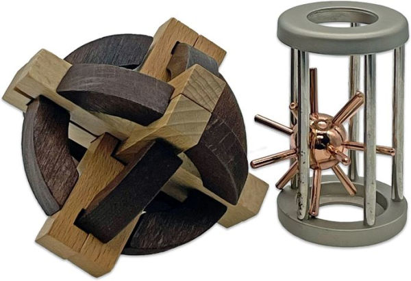 True Genius Compass and Star Puzzle Wooden Brainteaser Puzzle