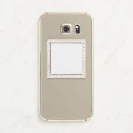 Title: Silver Mirror Phone Sticker